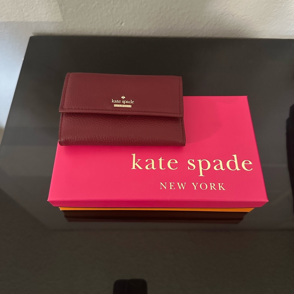Burgundy wallet!